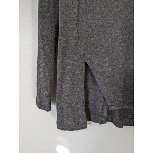 LOU and Grey Long Sleeve Charcoal Gray V-neck Shirt Size XS - Picture 6 of 6